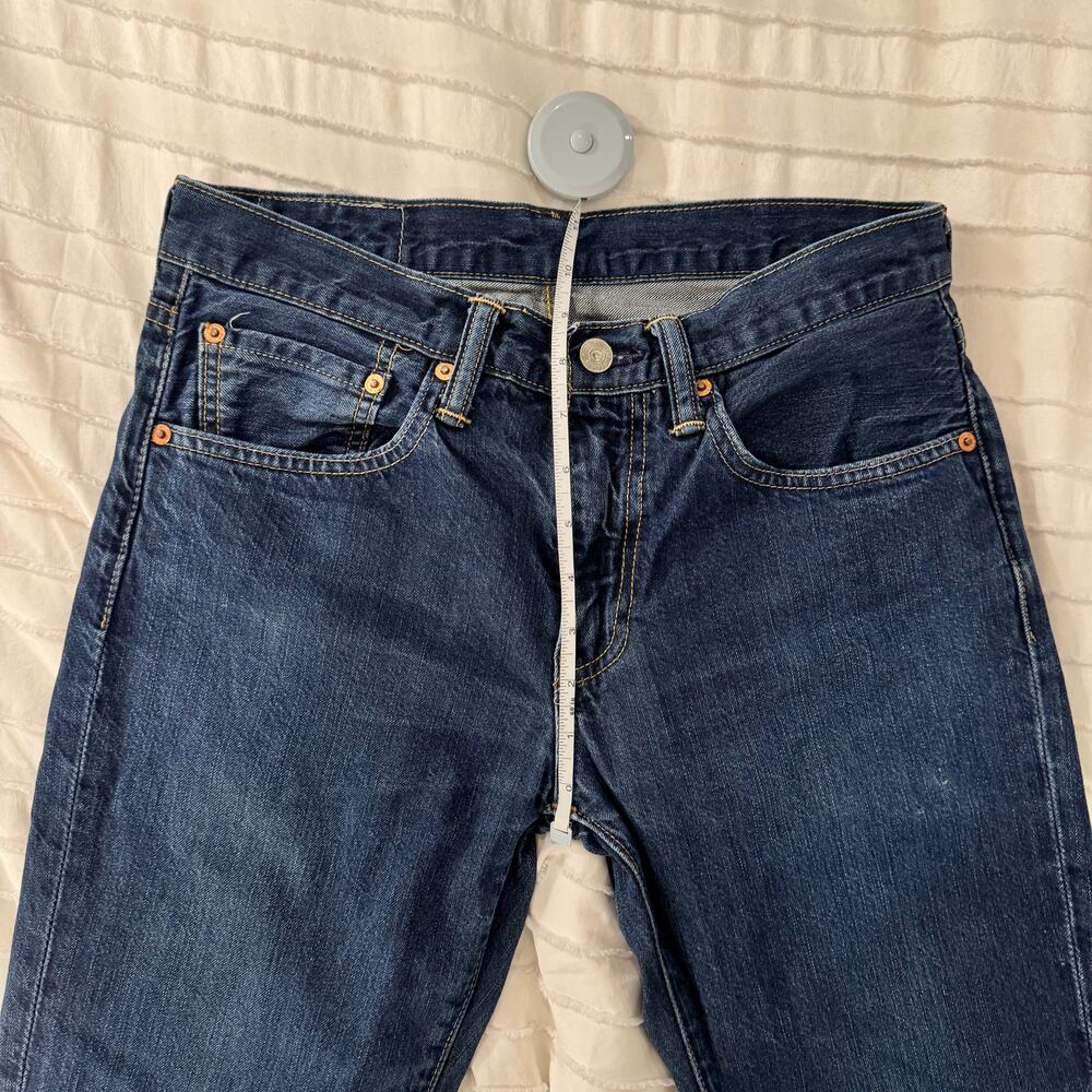 Levi's 511 Slim Fit Jeans W31 L30 Dark Rinse Mid Rise Straight Leg Americana - Picture 7 of 14